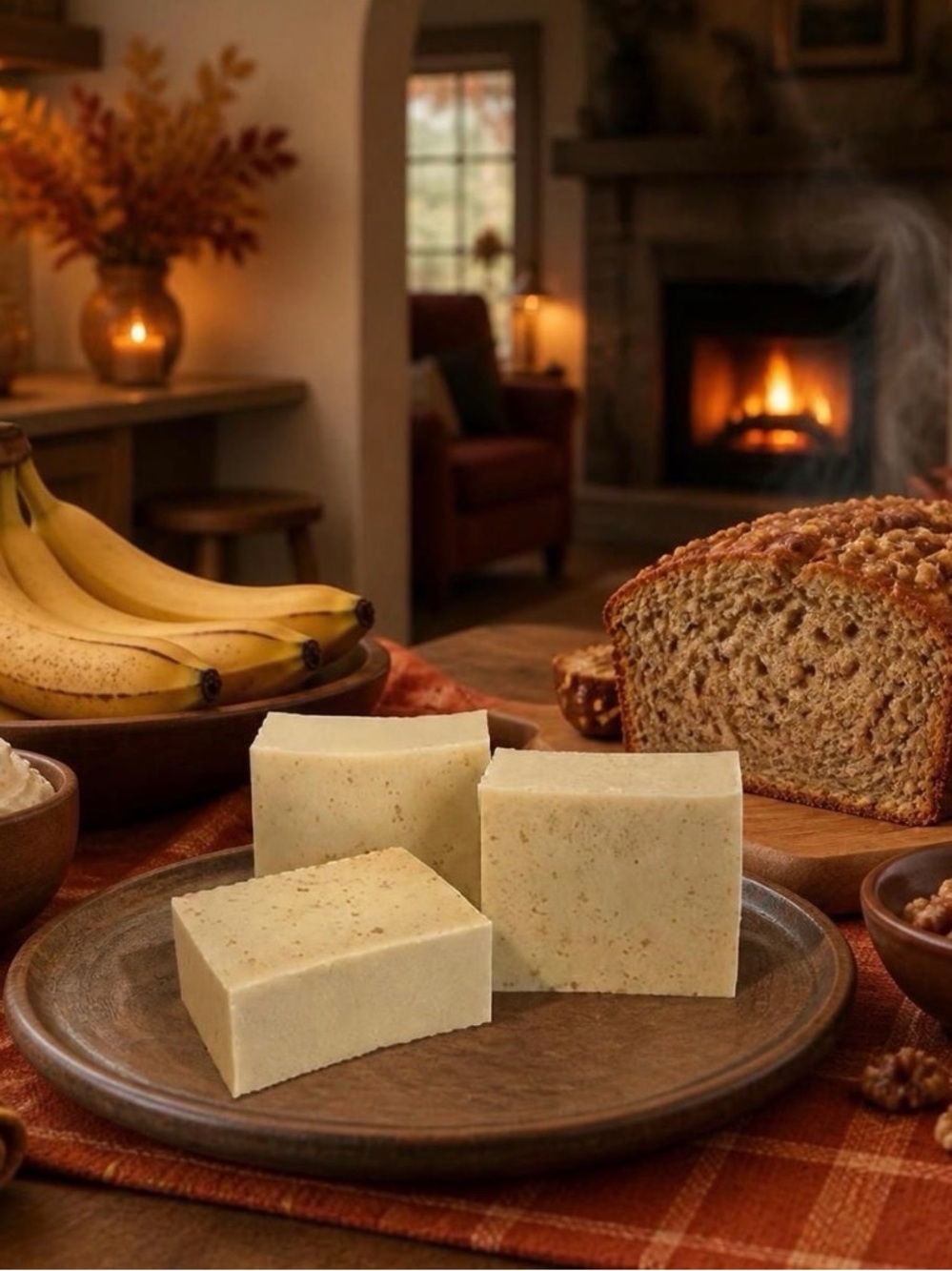 Oatmeal Shea Butter Blend Soap Orchid & Vine Skin Nutrition Banana Nut Bread